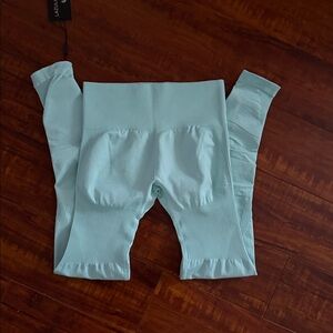 Lazuli Label Mint Contour High Waisted Seamless Leggings